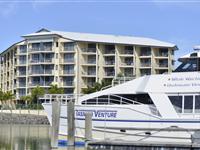 Marina looking back at Resort - Mantra Hervey Bay