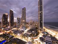 1 & 2 Bedroom Executive Apartments, View by Night - Paradise Centre Apartments