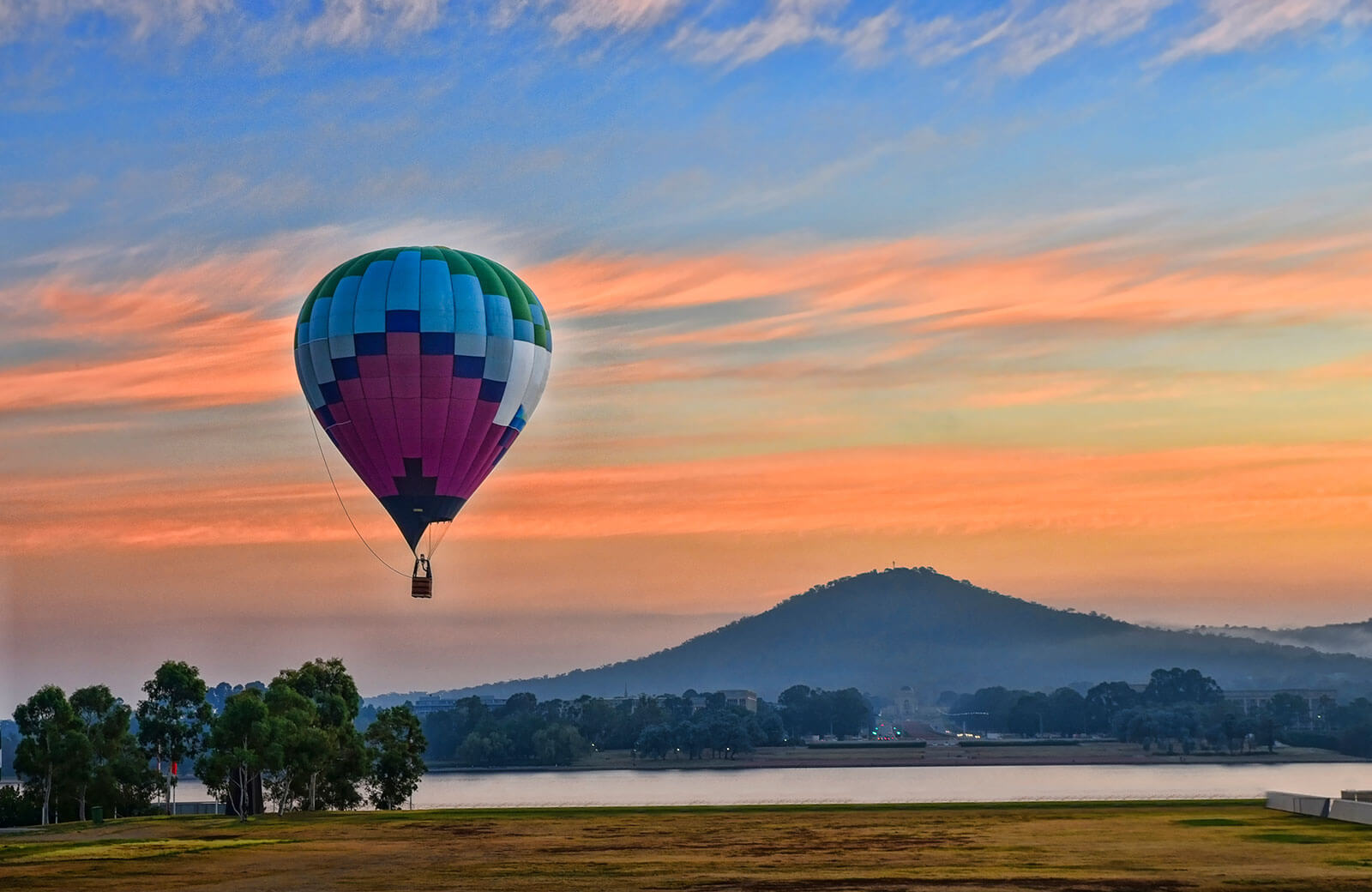 Hot Air Balloon  over Canberra