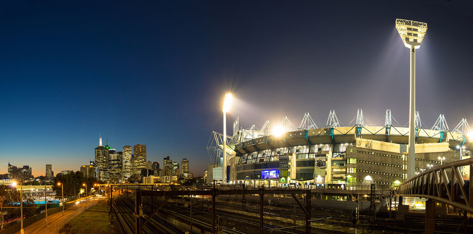 MCG at night,  Melbourne